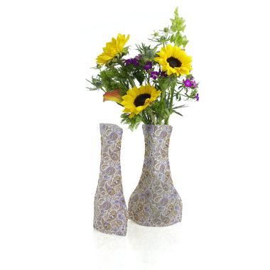 poly collapsible vase purple paisley 10pk vp303 10 wholesale vases