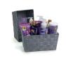 woven strap basket rectangle single small grey tp80 1sm