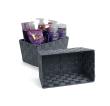 woven strap basket rectangle single small grey tp80 1sm
