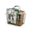 wire rectangular shop basket brown folding handle ty163 1 handled baskets