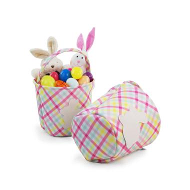 lattice soft fabric bunny basket sf579 1mfc wholesale containers