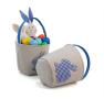 soft fabric blue bunny basket sf579 1bl wholesale containers handled baskets