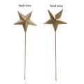 15  flat tin star pick painted gold ny15 1stg wholesale craft