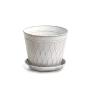8  tin pot saucer antique white by208 1w wholesale covers