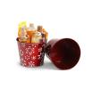 65  tin pot translucent red embossed white snowflakes by06 1sfr wholesale