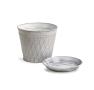 8  tin pot saucer antique white by208 1w wholesale covers
