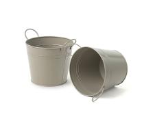 5  tin pot grey by03 1gry wholesale metal containers pails pots