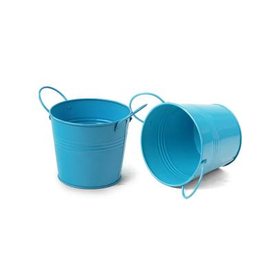 5  tin pot turquoise by03 1tq wholesale metal containers pails pots