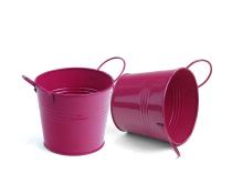 65  tin pot berry pink by08 1bp wholesale metal containers pails pots