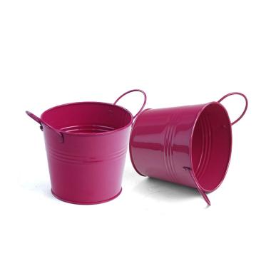 65  tin pot berry pink by08 1bp wholesale metal containers pails pots