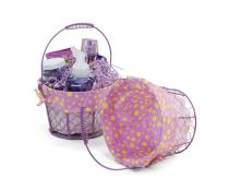 small wire basket round purple cloth lining single sy350 1sprp wholesale