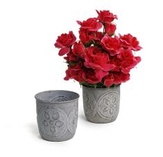 solid iron lathe pot with embossed mandala design antique grey by76 1gry wholesale
