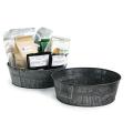 12  oil rubbed galvanized round tub ribbed base by22 1gi wholesale metal