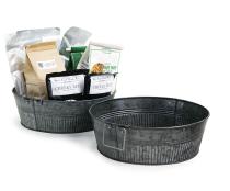12  oil rubbed galvanized round tub ribbed base by22 1gi wholesale metal