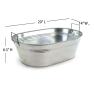 20  oval galvanized large tub by34 1 wholesale metal containers tubs
