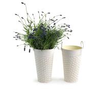 65  french bucket creamantique white honeycomb embossed by883 1eac wholesale metal containers