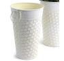 65  french bucket creamantique white honeycomb embossed by883 1eac wholesale metal containers