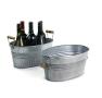 14  oval deep galvanized tub bale handle by68 1gi wholesale metal containers