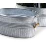 14  oval deep galvanized tub bale handle by68 1gi wholesale metal containers