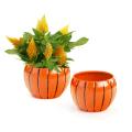5x4 solid iron metal pot pumpkin bn77 1pk wholesale containers pails