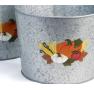 10  galvanized pot embossed harvest by10 1ht wholesale metal containers pails