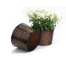 10  metal pot ribbed copper finish by10 1rcp wholesale containers pails