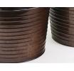 10  metal pot ribbed copper finish by10 1rcp wholesale containers pails