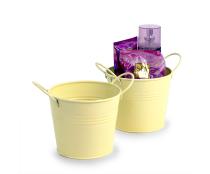 5  tin pot pale yellow by03 1ly wholesale metal containers pails
