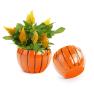 5x4 solid iron metal pot pumpkin bn77 1pk wholesale containers pails
