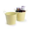 65  tin round pot pale yellow by08 1ly wholesale metal containers