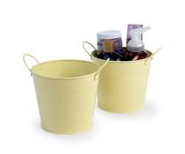 65  tin round pot pale yellow by08 1ly wholesale metal containers