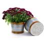 10  metal pot ribbed rust rim base finish by10 1rsr wholesale