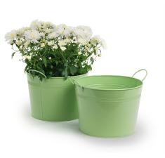 10  metal pot lime green by96 1lg wholesale covers