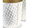 65  metal tall bucket white gold diamond pattern by121 1dpg wholesale