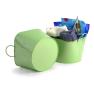 85  metal embossed paw print bucket lime green by02 1plg wholesale
