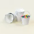 2.5" Mini Favor Tin Pail White
