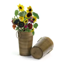 5.5" French Bucket Antiqued Sand