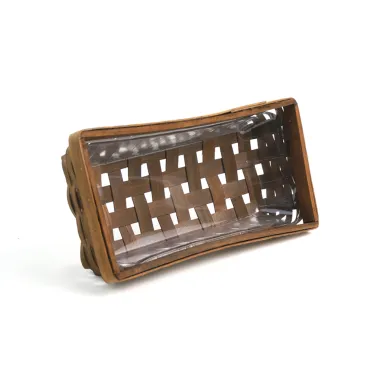 13" Rectangle Woodchip Tray Low